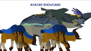 Avatar Hammerhead Titanothere and Sturmbeest Showcase (Sticknodes)