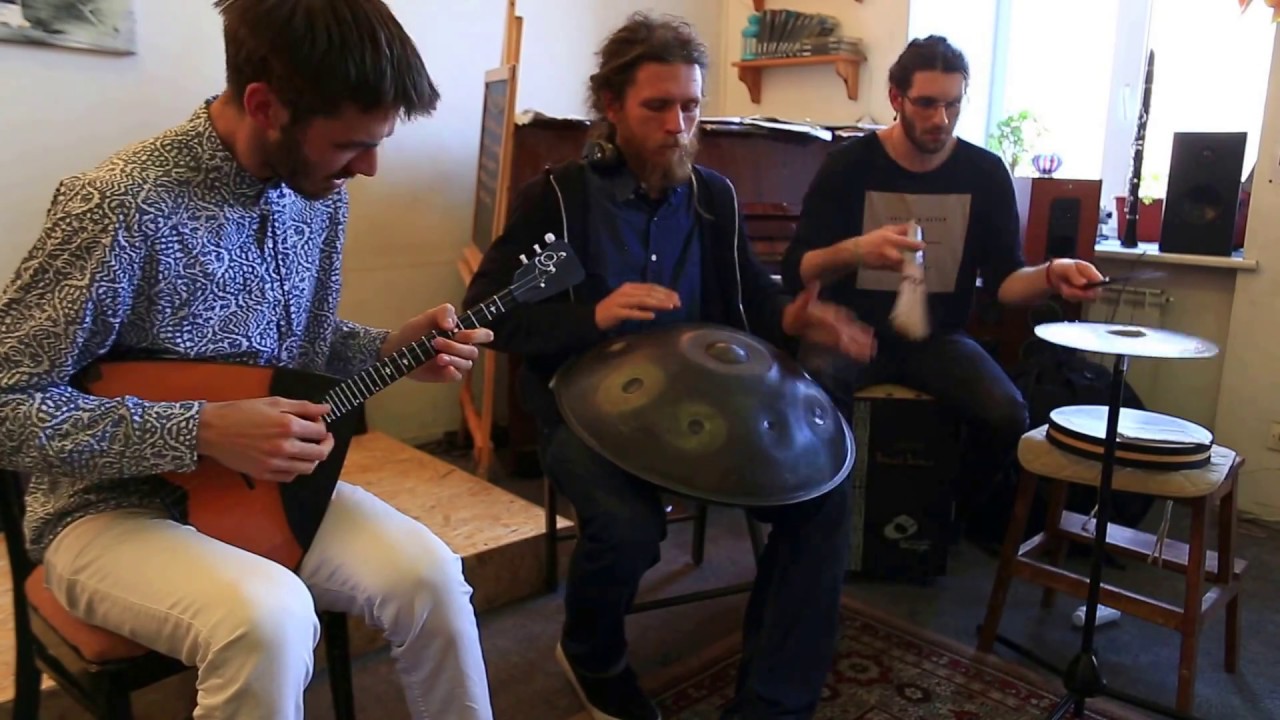 Pasha Aeon, Kirill Osherov, George Nefedov - Handpan, Cajon, Balalaika, HD 2017