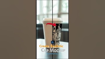 ☕"Photoshop Hack! ⚡ perfect coffee cup mockup in 1 minute #photoshop #mockup