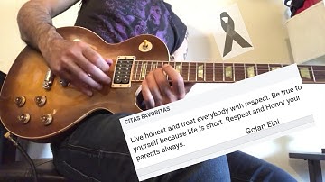 R.I.P. Golan Eini "Gsharp" El Mejor imitador de Slash del Mundo.