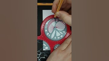 #Spirograph #Cyclex #Transition Pattern | Dark Red to Light Red | 28l