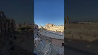 Exploring the magnificent El Jem Amphitheatre in Tunisia 🇹🇳✨ #eljam #tunisia  #Tunisiatrip