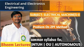 Problem on Zpf Method of Alternator