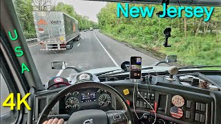 POV Truck Driving USA New Jersey 4K #trucking