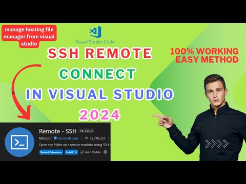 Remote SSH Login in Visual Studio | Manage Hosting File and Folders from Visual studio 2024 | 100%OK