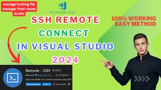 Remote SSH Login in Visual Studio | Manage Hosting File and Folders from Visual studio 2024 | 100%OK