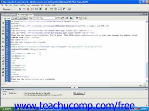 HTML Tutorial Cell Alignment Training Lesson 9.10