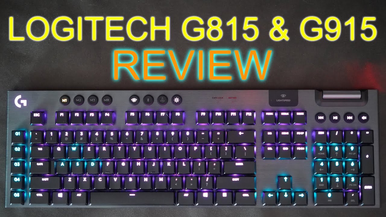 Logitech G815 and G915 Comparison and Detailed Review - YouTube