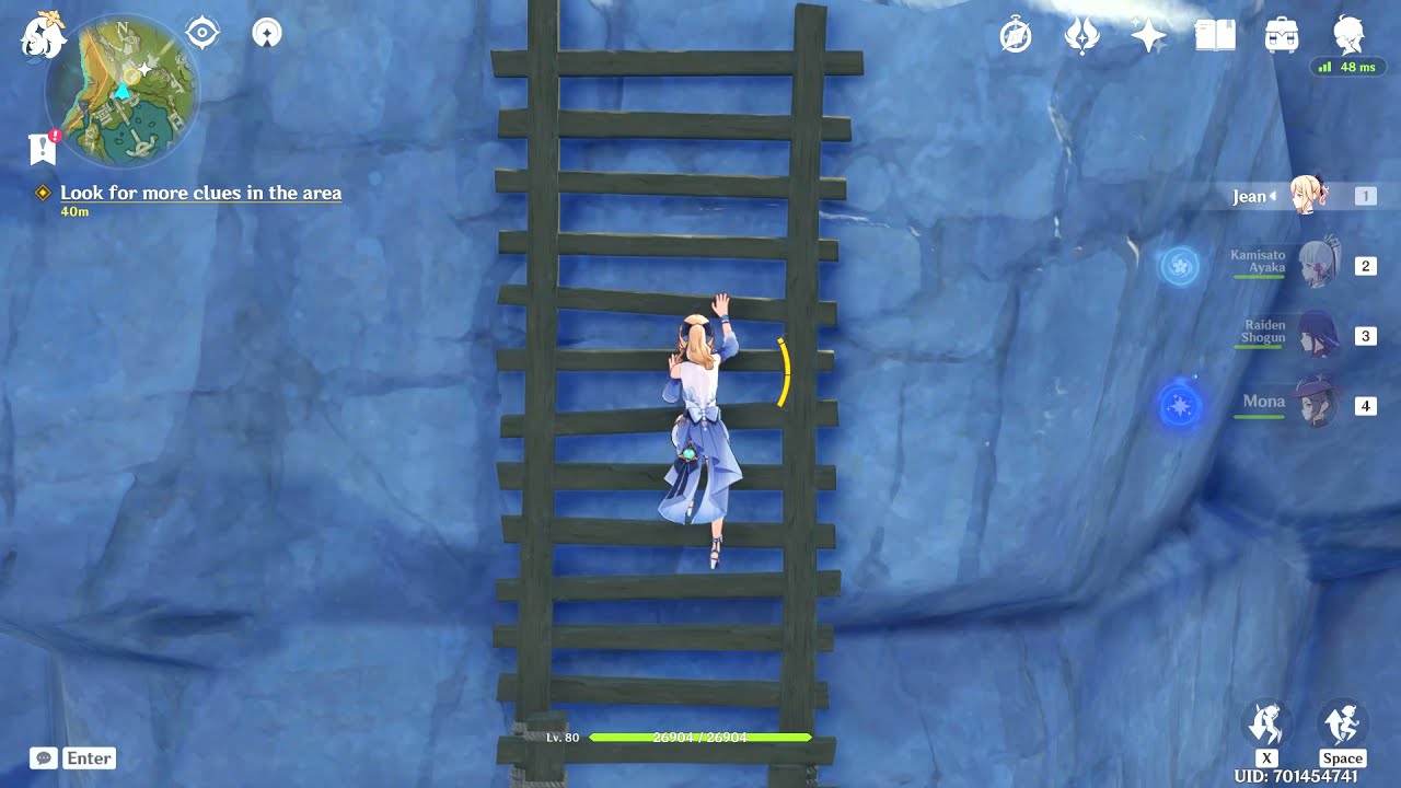 Genshin Impact 2021 Ladder Visual Bug