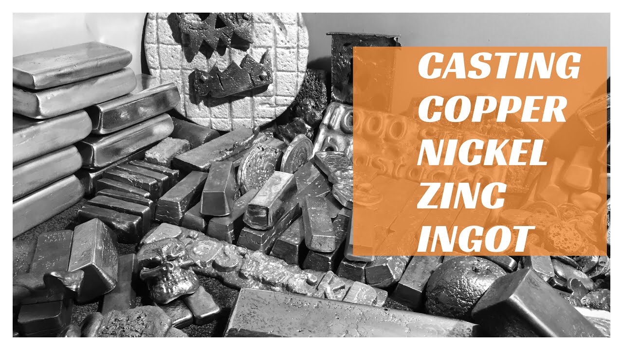 Casting Nickel Copper Zinc Ingot Melting Metal YouTube