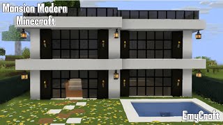 Minecraft: Tutorial Mansion Modern in Minecraft Pack Mizuno!