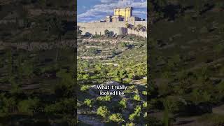 What A.I. thinks ancient Gethsemane looked like, vs. what Gethsemane actually looked like!