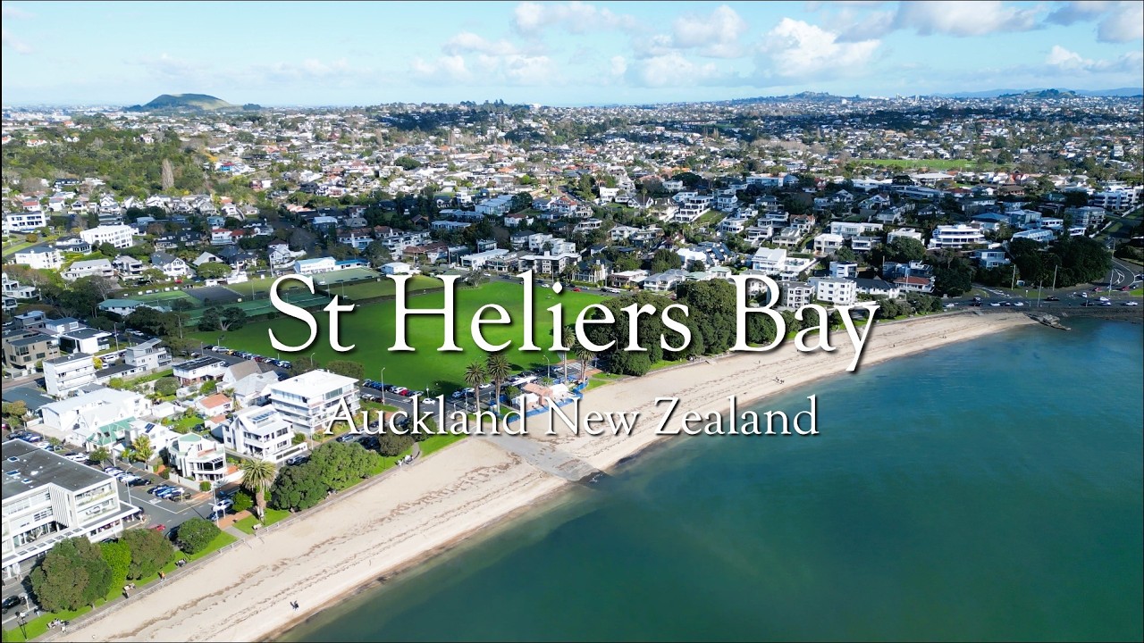 St Heliers Bay - Auckland - New Zealand - Drone fly over - Relaxation Scenic view from above