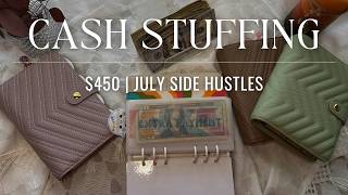 Cash Envelope Stuffing $450! | Side Hustles | July 2026