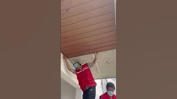 Ốp gỗ nhựa cực đẹp cho trần ban công