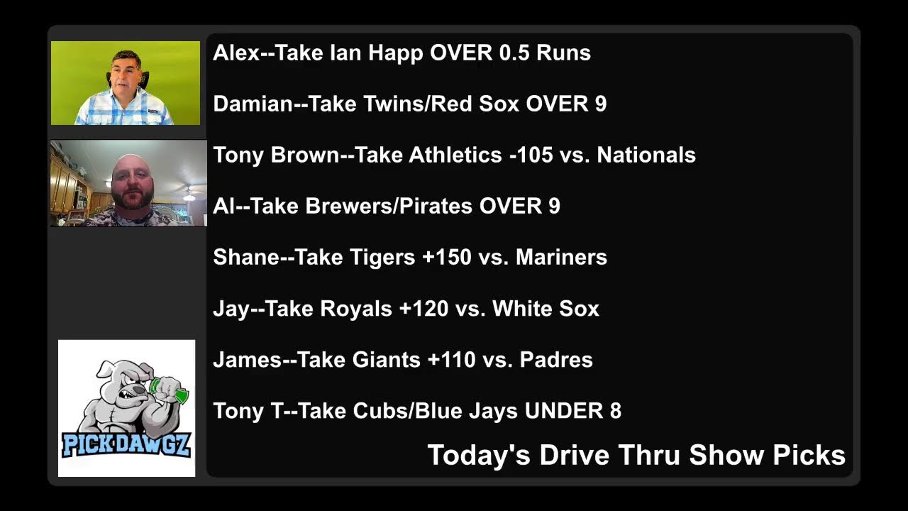 Tuesday Drive Thru Sports Betting Picks 8/30/22 MLB Picks Sports