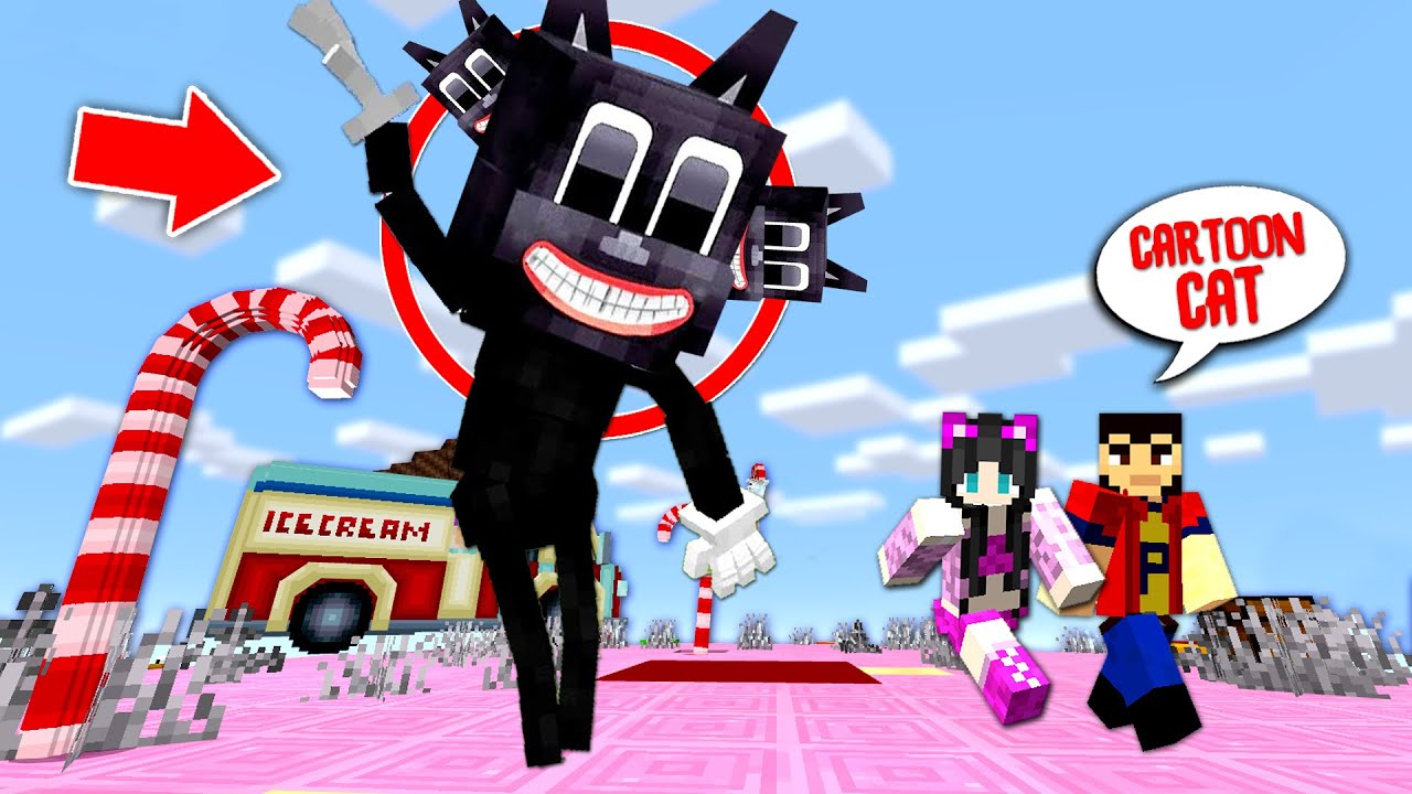 CARTOON CAT in ORASUL DULCIURILOR din MINECRAFT !