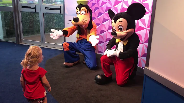 Meeting Mickey Mouse and Goofy at the Disney Chase...