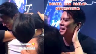 Wow, that's so crazy! Ariel Noah was hugged and wiped off his sweat by a female fan on stage.