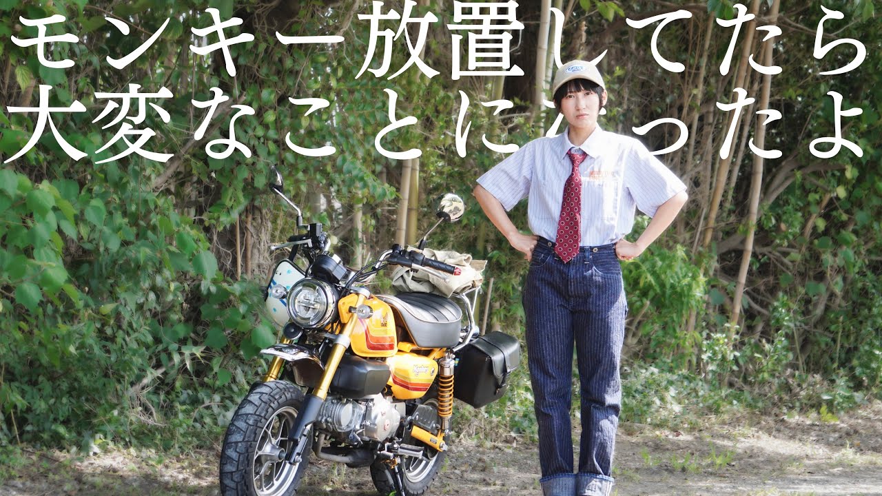 【事故寸前？】この夏バイク放置してたら大変なことになりました | モンキー125