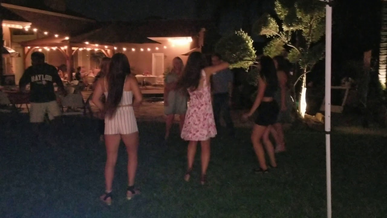 High Party Backyard High School Graduation Party Dancing - YouTube