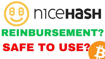 Nicehash Back Up: Reinbursement? Safe To Use?