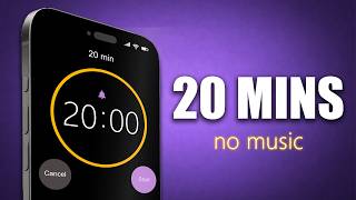 20 Minute Silent iPhone Aura Timer ~ Test & Study Countdown