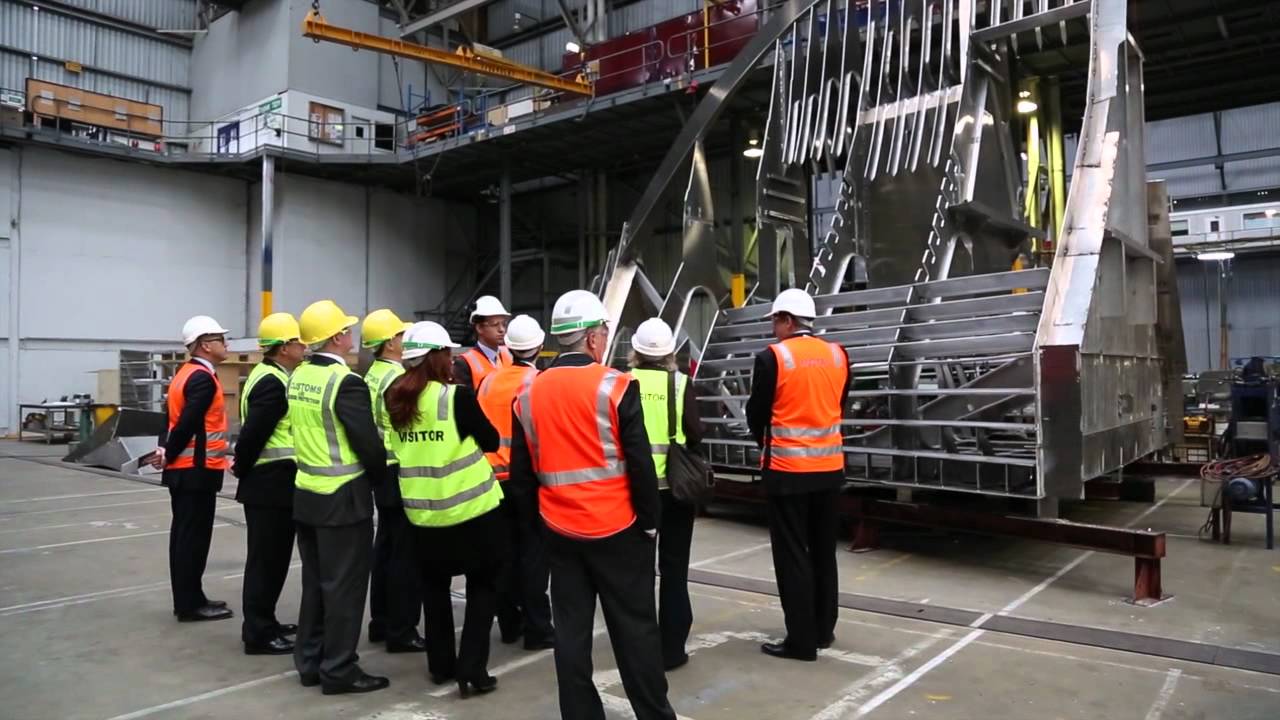 Cape Class patrol boat keel laying ceremony