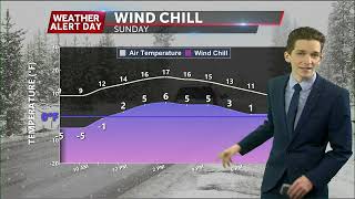 Tracking dangerous cold and treacherous roads to close the weekend