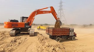 Amazing Work By Tata Hitachi Poclain Machine | Mud Loading in Amazing Style By Experience Operator