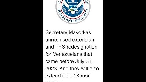 TPS extension and redesignation