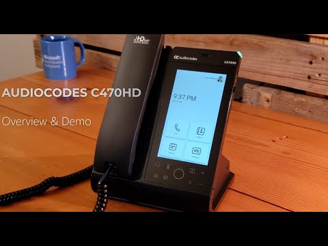 AudioCodes C470HD - Certified Microsoft Teams IP Phone Device Overview & Demo