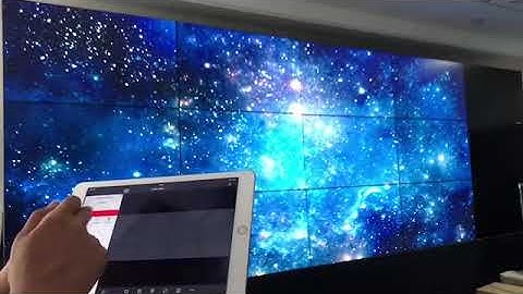 Wireless control of LCD video wall by Hikvision iVMS-4510 software