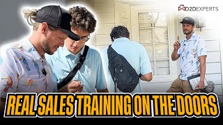 Real Sales Training on the Doors: Coaching a Door to Door Rep in the Field