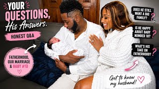 MY HUSBAND'S ANSWERS YOUR BIGGEST QUESTIONS| IS HE REALLY HAPPY ABOUT FATHERHOOD| HIS HONEST Q&A🫣