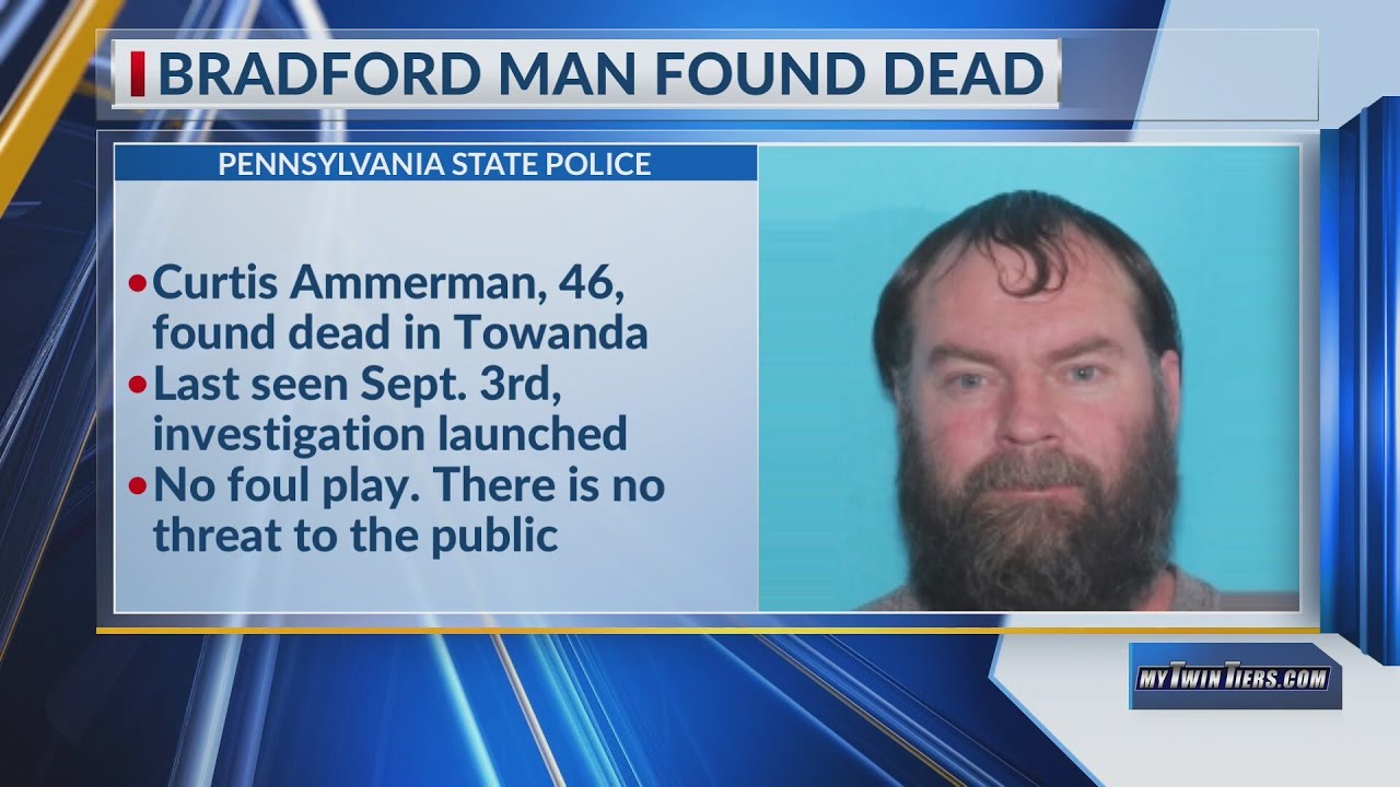 Missing Bradford County man found dead - YouTube
