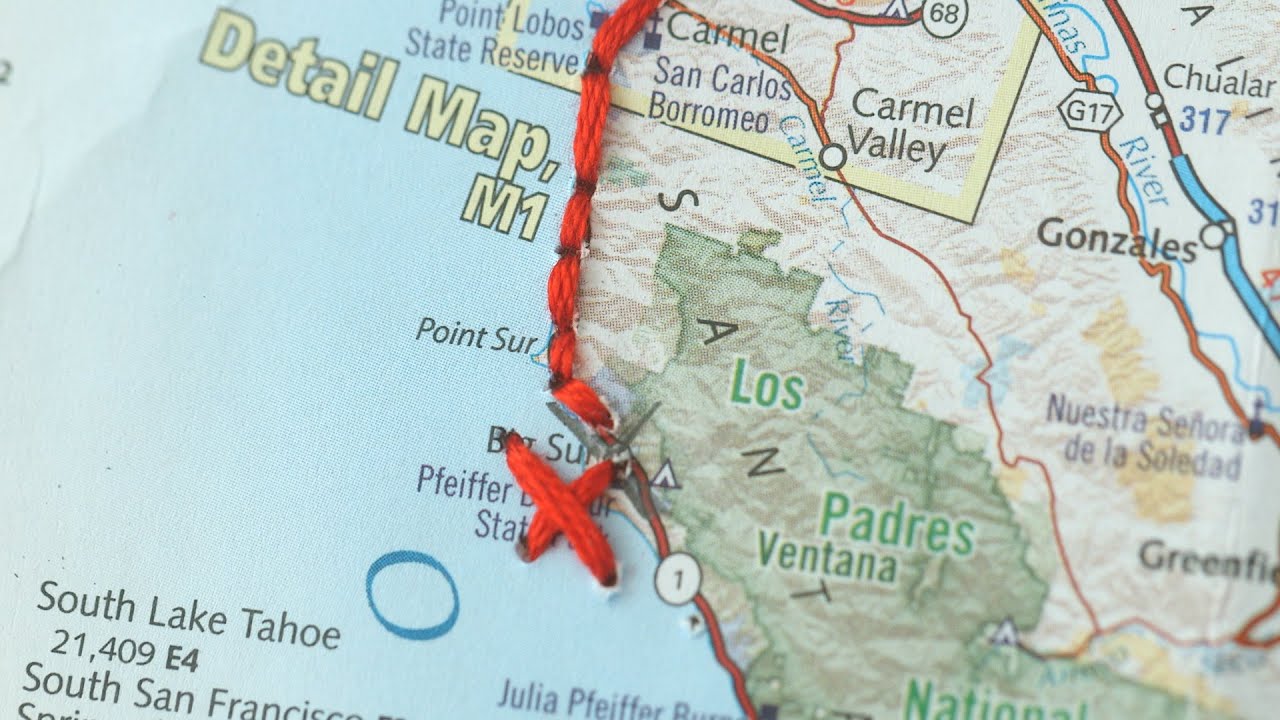 Instant Artwork: Road Trip Map - Martha Stewart