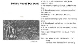 FOJE - "Meilės Nebus Per Daug" chords