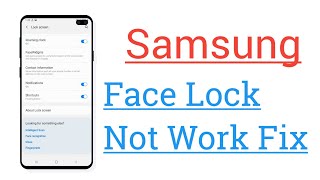 Samsung Galaxy Face Lock Not Working Problem Solve screenshot 3