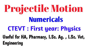 Projectile motion || Numericals