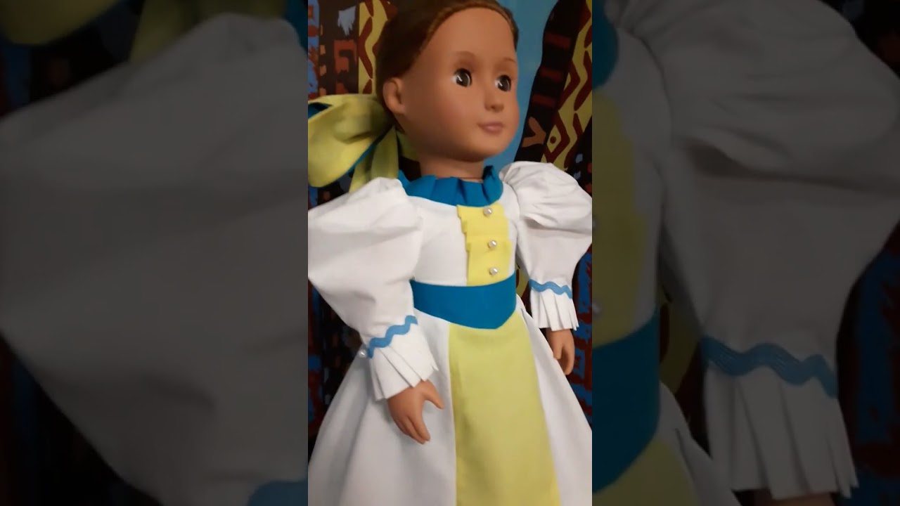 SKD Original Doll Fashion Designs. 'Elegant Lady in Yellow'.