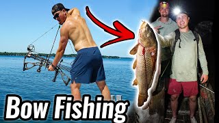 Bow Fishing for Huge Carp!!!