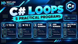 C# Loops Tutorial for Beginners | 5 Practical Programs in C# | For, While & Do While