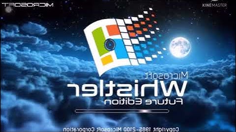 Windows whistler future startup and shutdown but reverse