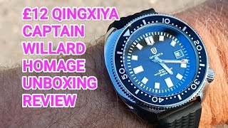 12 Qingxiya 6672 Captain Willard Turtle Homage Unboxing Review watch
