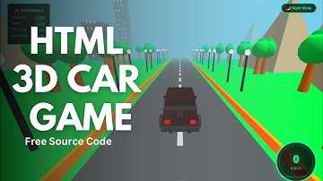 Three.js HTML 3D Car Driving Game Template | Free Sourse code