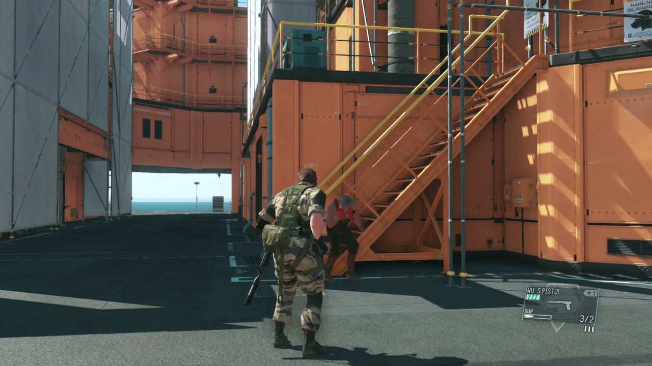 When you shoot Ocelot with tranq gun | PS4 Pro Metal Gear Solid V TPP in Full HD