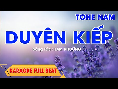 DUYÊN KIẾP karaoke tone nam - full beat || Nbp Music