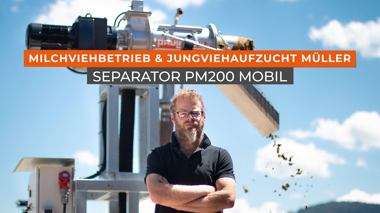 Gülle separieren mobil Gülleseparator PM200 Funktionsweise- Milchviehbetrieb Müller