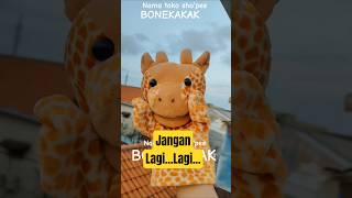 nama toko sho'pee BONEKAKAK #bonekatangan #handpuppet #jerapah #giraffe #fyp #duck #videolucu #fypシ